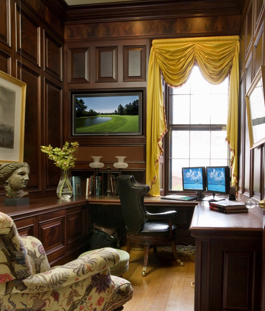 Heidi Pribell • Interior Designer Boston, MA • Classic In-Town Home Office