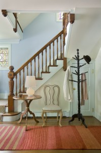 Entry Stairway by Interior Designer Boston & Cambridge, Heidi Pribell