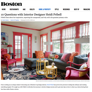 Living Room by Interior Designer Boston & Cambridge, Heidi Pribell