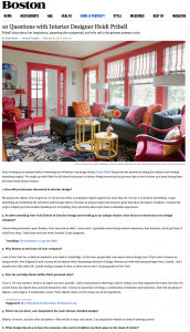 Living Room by Interior Designer Boston & Cambridge, Heidi Pribell