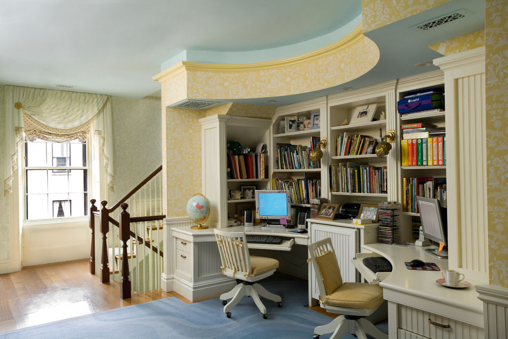 Study by Interior Designer Boston & Cambridge, Heidi Pribell